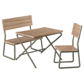 2021 Maileg Table, Chair and Bench | Garden Set