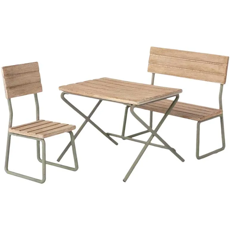 2021 Maileg Table, Chair and Bench | Garden Set