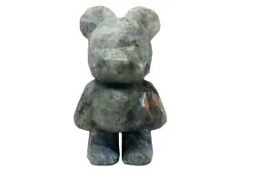 263G Labradorite Crystal Teddy Bear