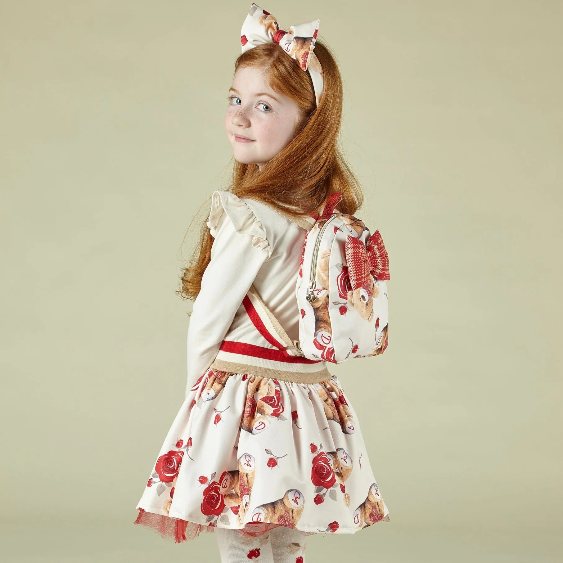 A DEE - Marley Teddy Heart Dress - Cream