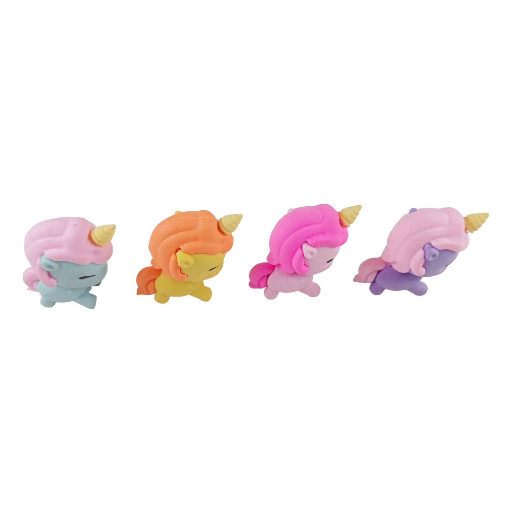 Adorable Bear and Unicorn Erasers Set - Fun and Functional School Supplies