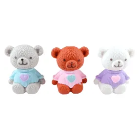 Adorable Bear and Unicorn Erasers Set - Fun and Functional School Supplies