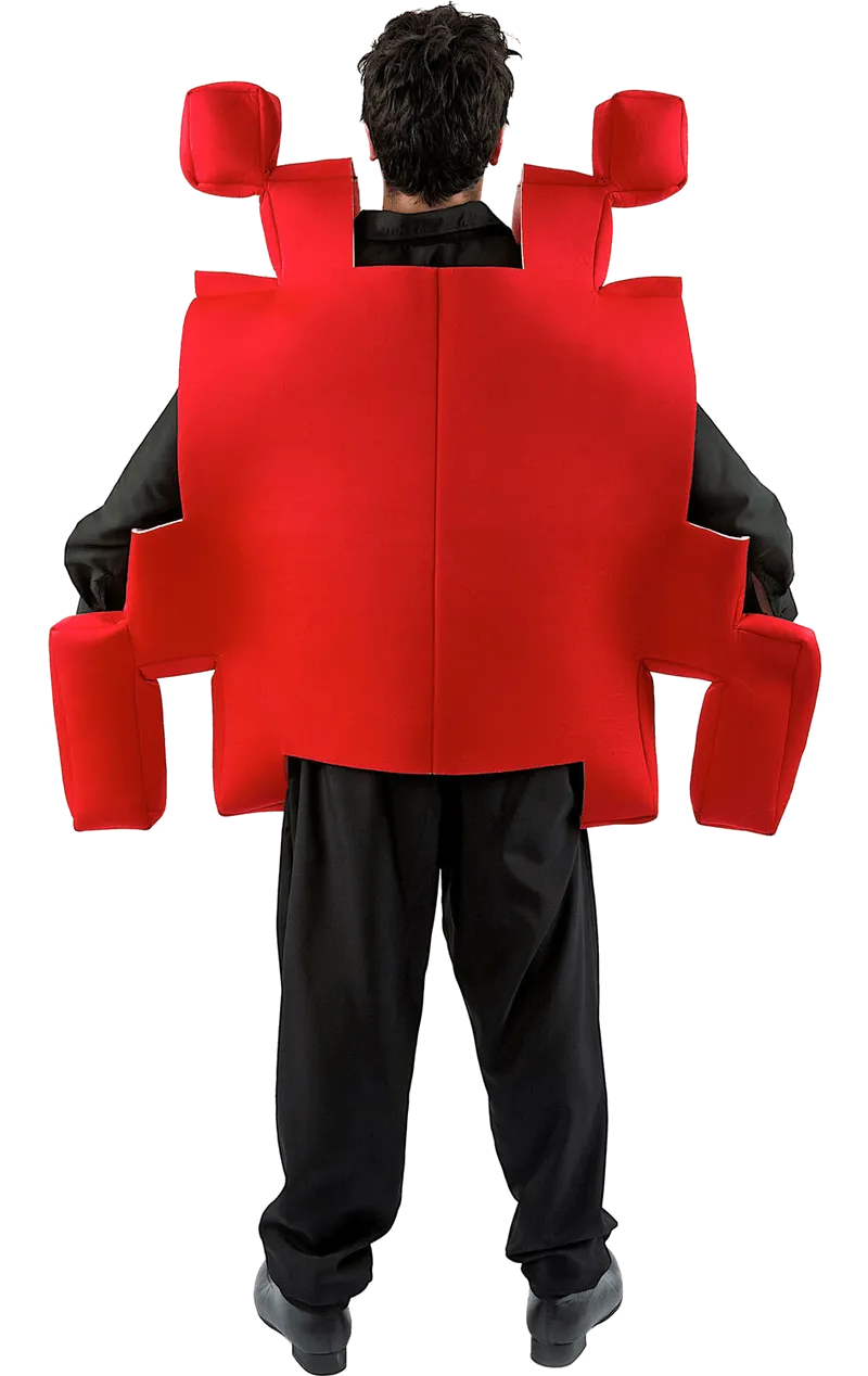 Adult Red Space Invader Costume