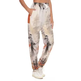 All-Over Print Women's Casual Pants 240 Asian print