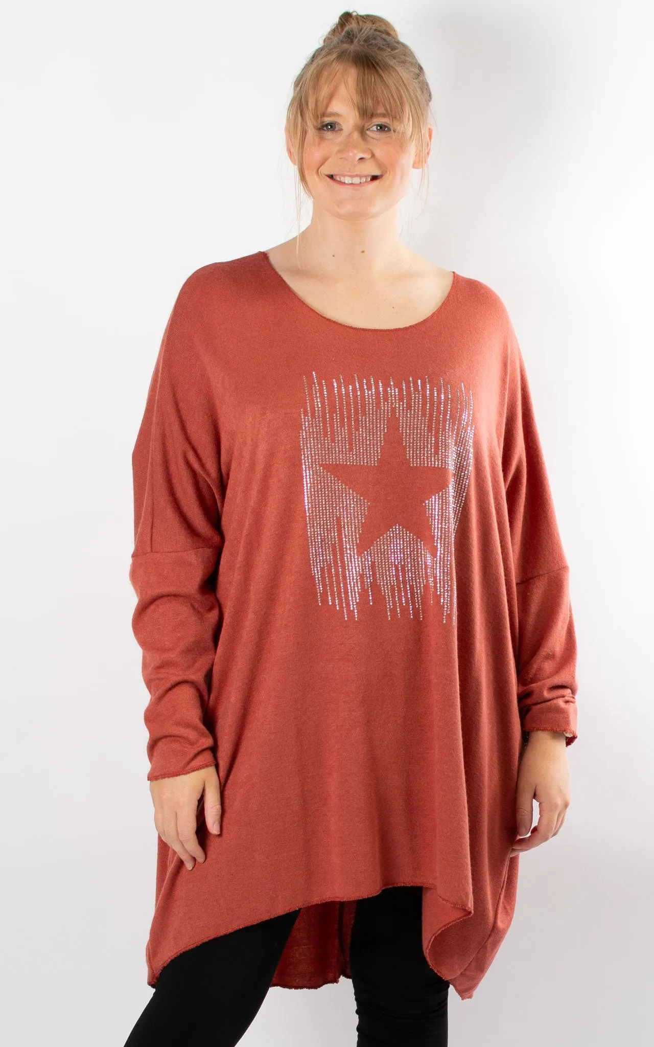 Amy Soft Knit Top | Star | Rust