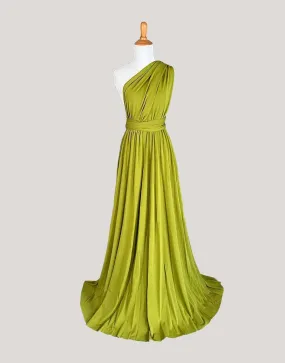 Avocado Green Infinity Dress/ Wrap Convertible Bridesmaid Dress- S101