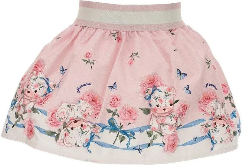 Baby Girls Pink Teddy Skirt