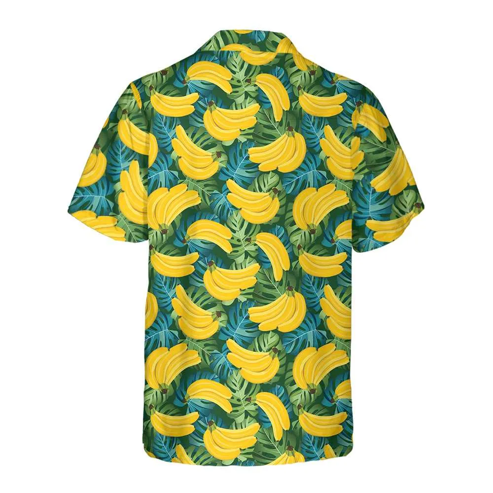 Banana Tropical Pattern Hawaiian Shirt, Funny Banana Shirt For Adults, Banana Pattern Shirt