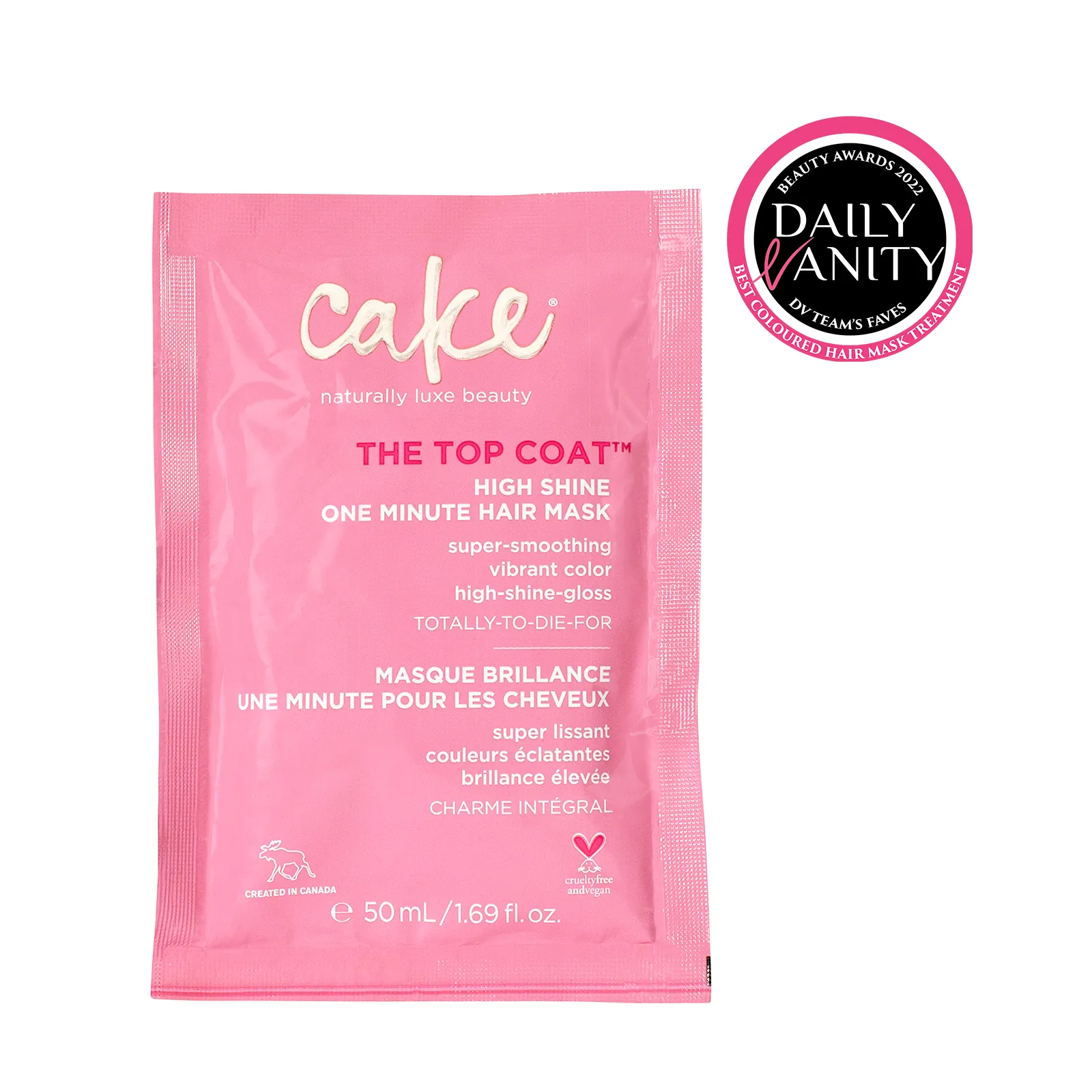 Cake Beauty The Top Coat - One Minute High Shine Hair Mask