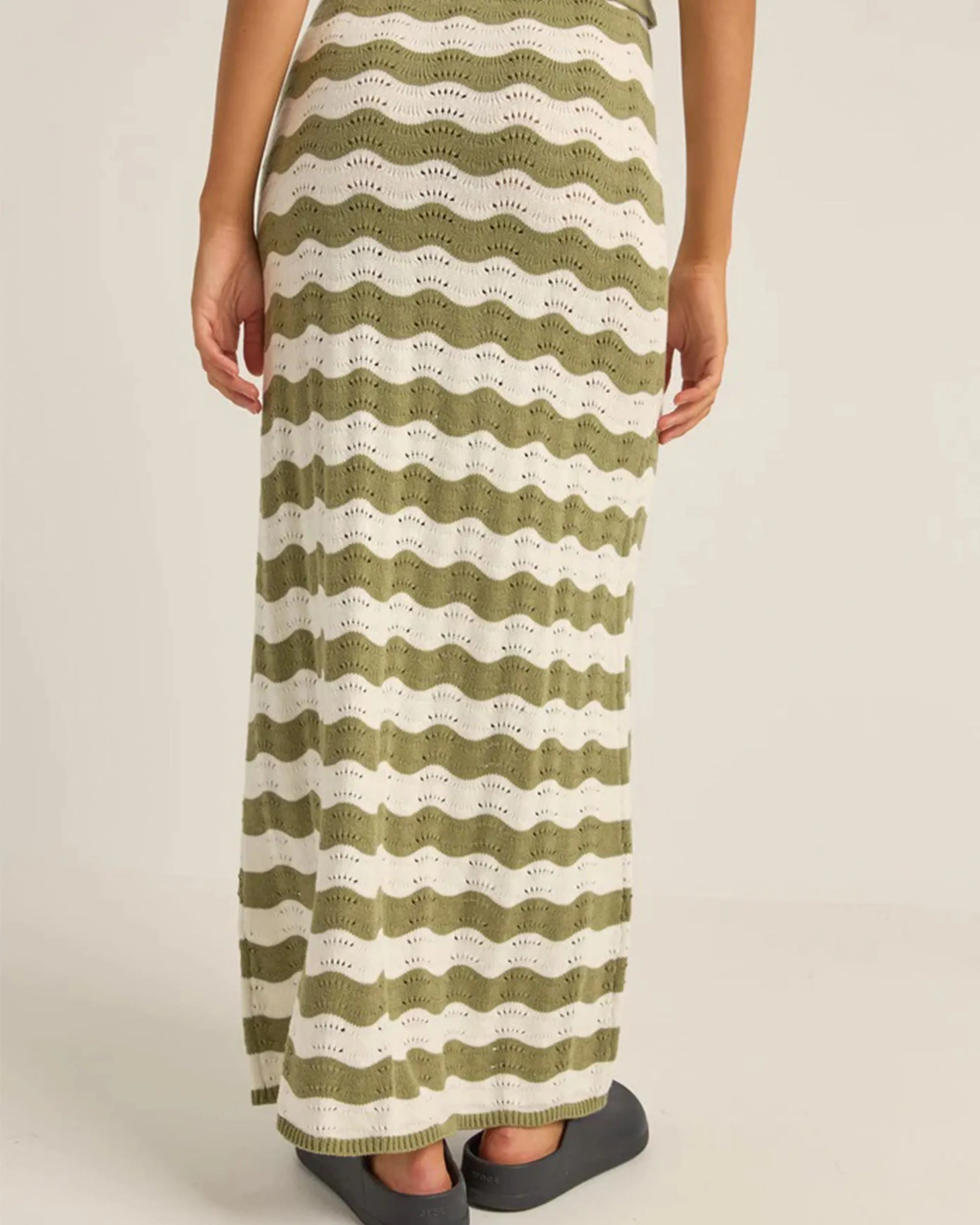 Carmen Stripe Knit Maxi Skirt