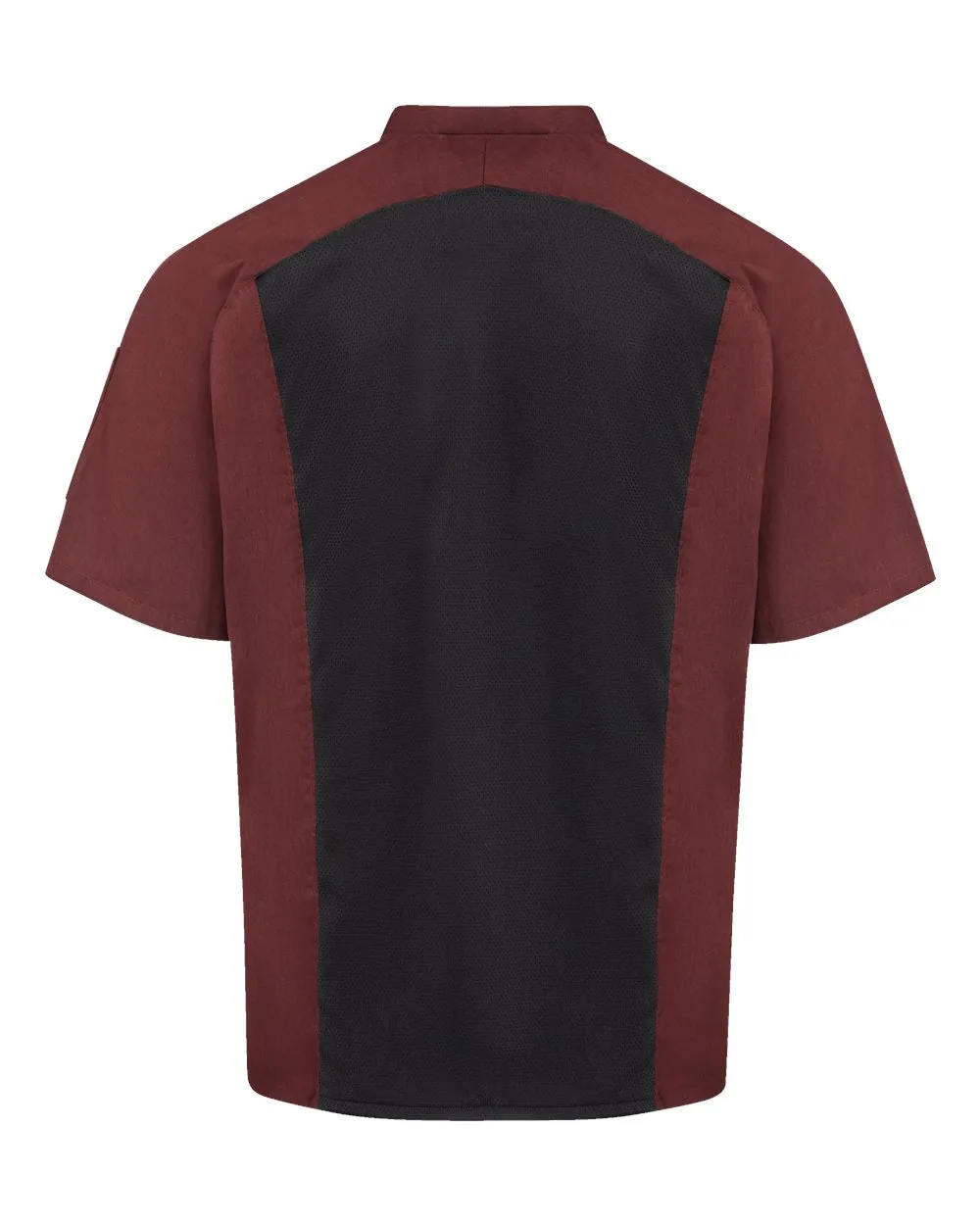 Chef Designs - Airflow Raglan Chef Coat - Merlot Heather / Black