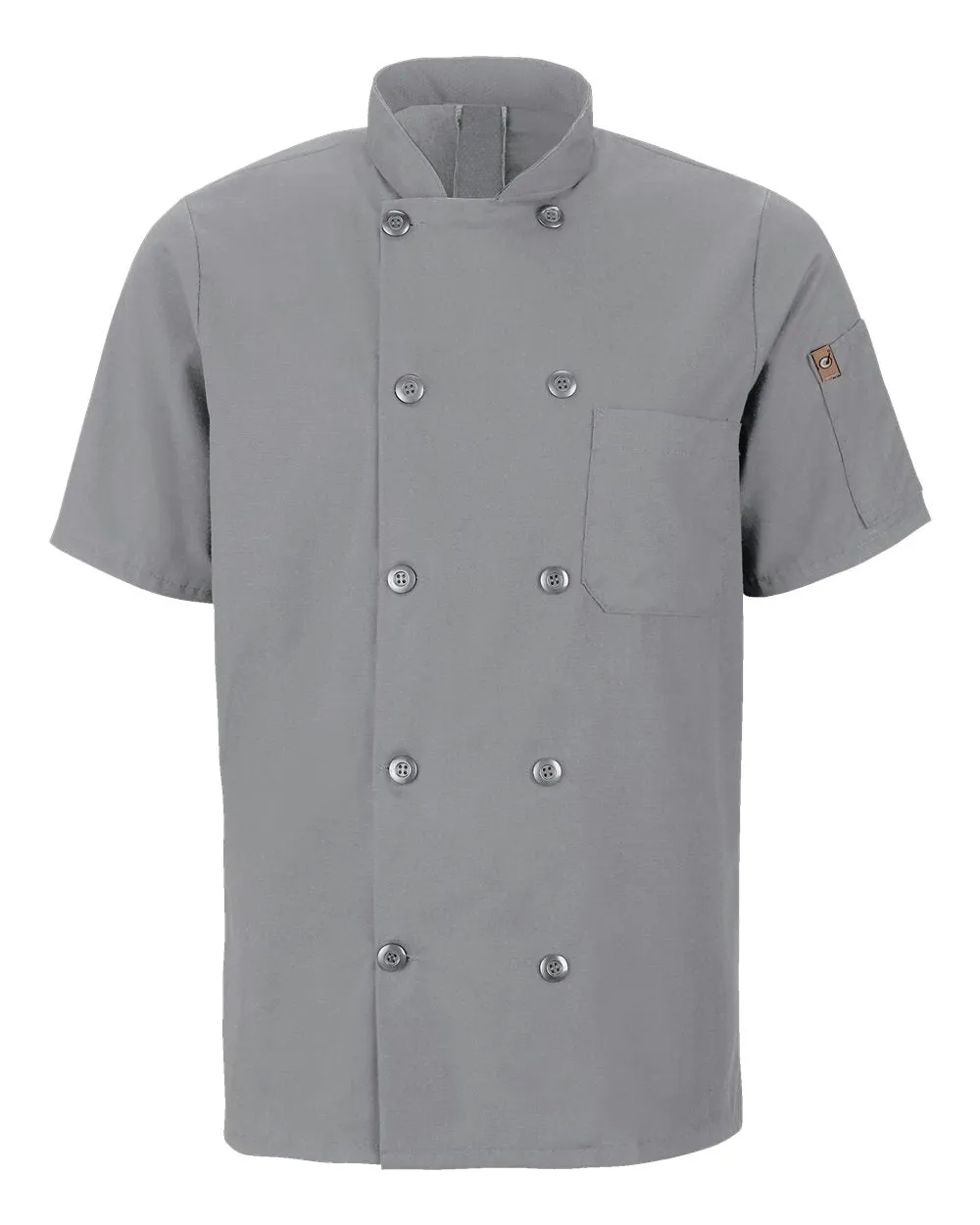 Chef Designs - Mimix™ Short Sleeve Chef Coat with OilBlok - Grey