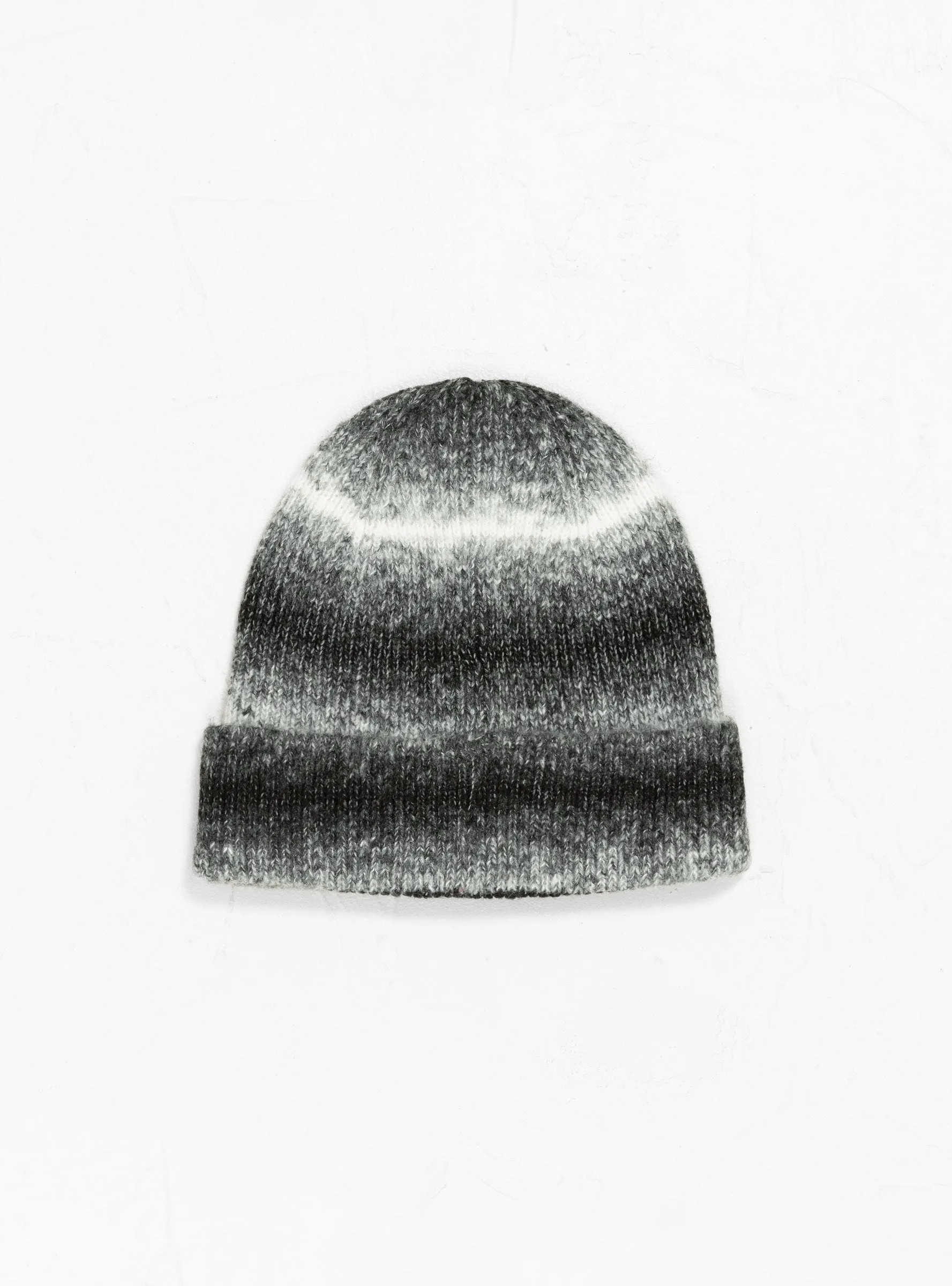 Cuff Basic Striped Beanie Black