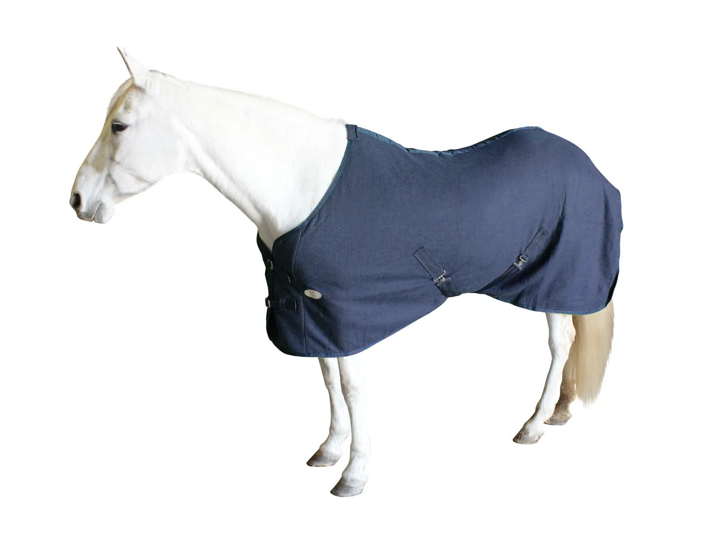 Derby Originals Fleece Cooler for Horses All Season Sheet & Blanket Liner with Crossed Surcingles