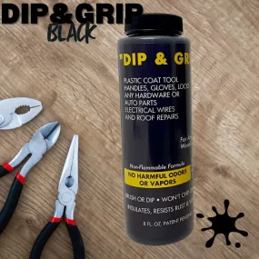 Dip and Grip Rubberized Plastic Coating (Black) 8 fl. oz