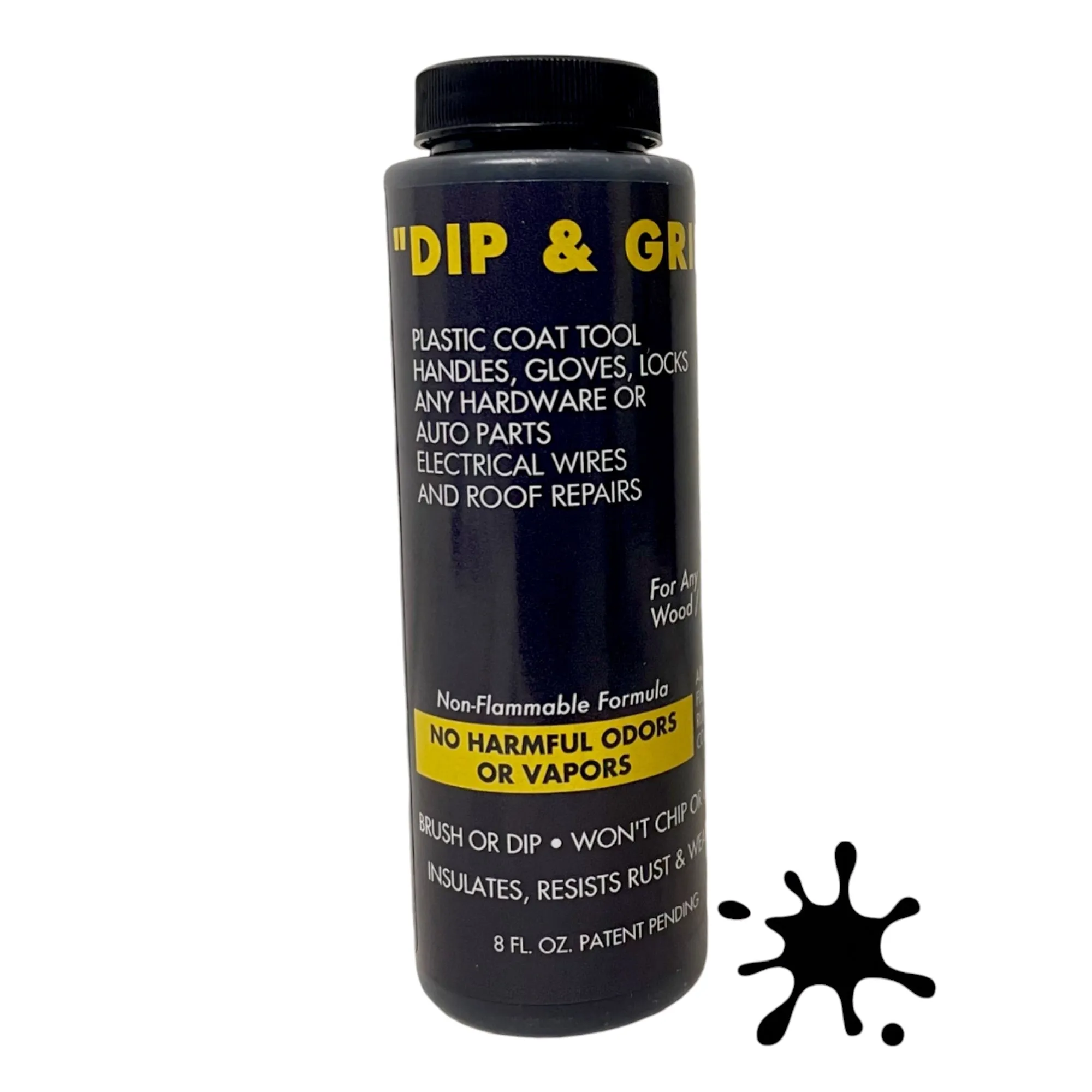 Dip and Grip Rubberized Plastic Coating (Black) 8 fl. oz