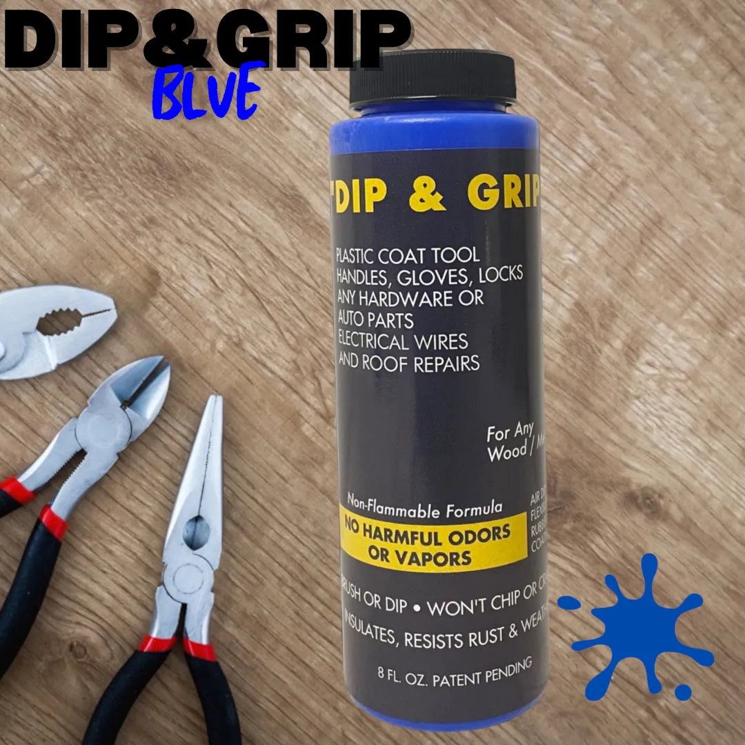 Dip and Grip Rubberized Plastic Coating (Blue)  8 fl. oz