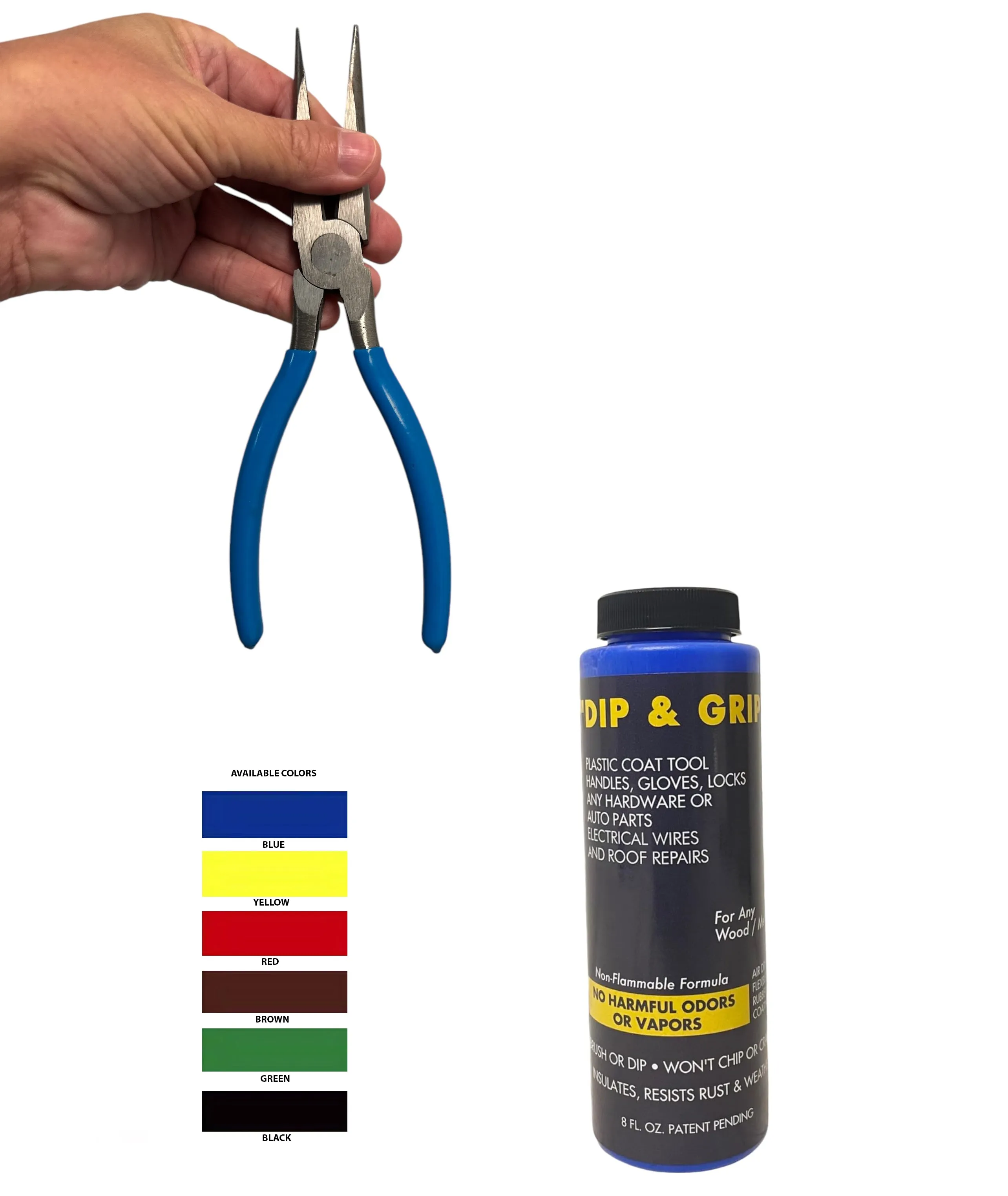 Dip and Grip Rubberized Plastic Coating (Blue)  8 fl. oz