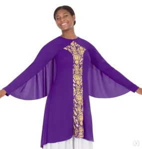 Eurotard 49894 Adult Praise Dance Revival Collection Wing Tunic - CLEARANCE