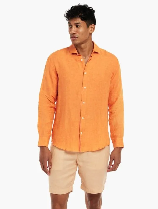 FRESCOBOL CARIOCA Antonio Shirt MANDARIN ORANGE