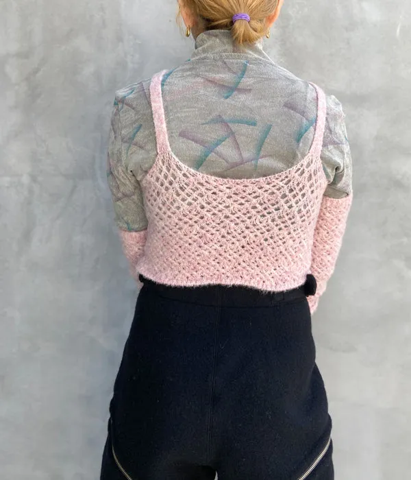 FUMIKA_UCHIDA/STRETCH MESH KNITTED BRA TOP&ARM WORMERS(LIGHT PINK)