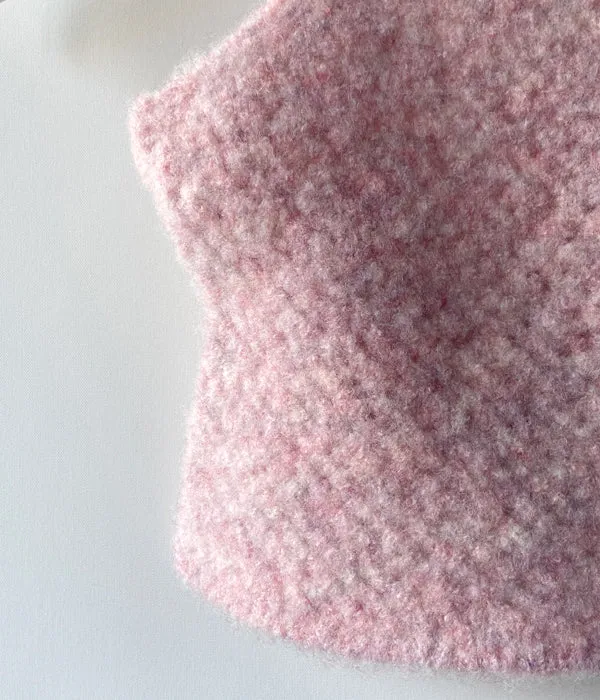 FUMIKA_UCHIDA/STRETCH MESH KNITTED BRA TOP&ARM WORMERS(LIGHT PINK)