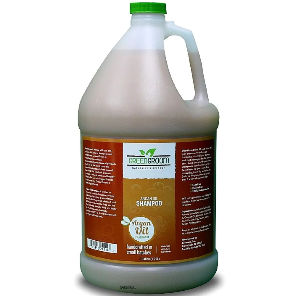 Green Groom Argan Oil Aromatherapy Shampoo 1 Gallon