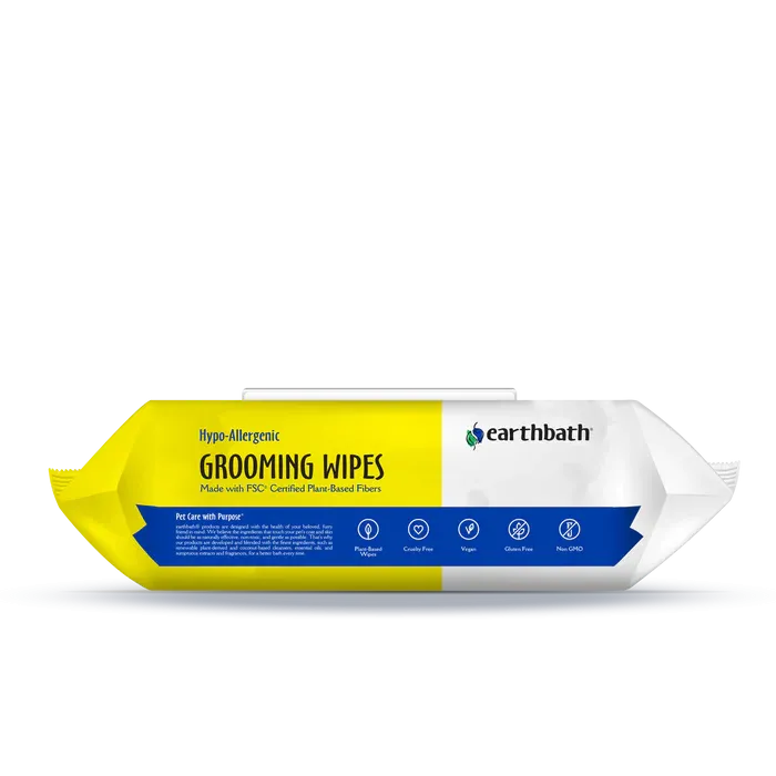 Grooming Wipes Hypo Allergenic for Dogs - Earthbath