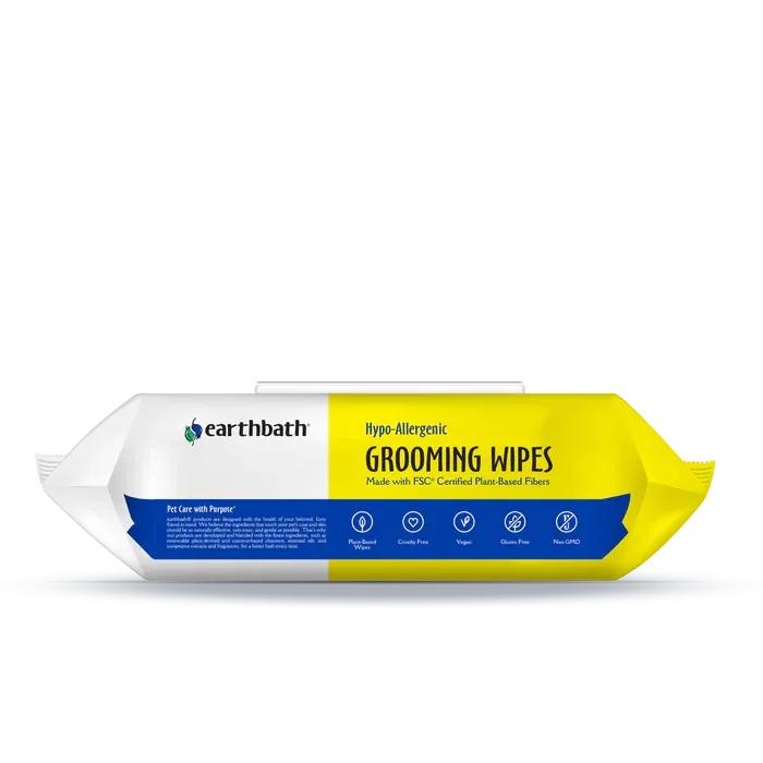 Grooming Wipes Hypo Allergenic for Dogs - Earthbath