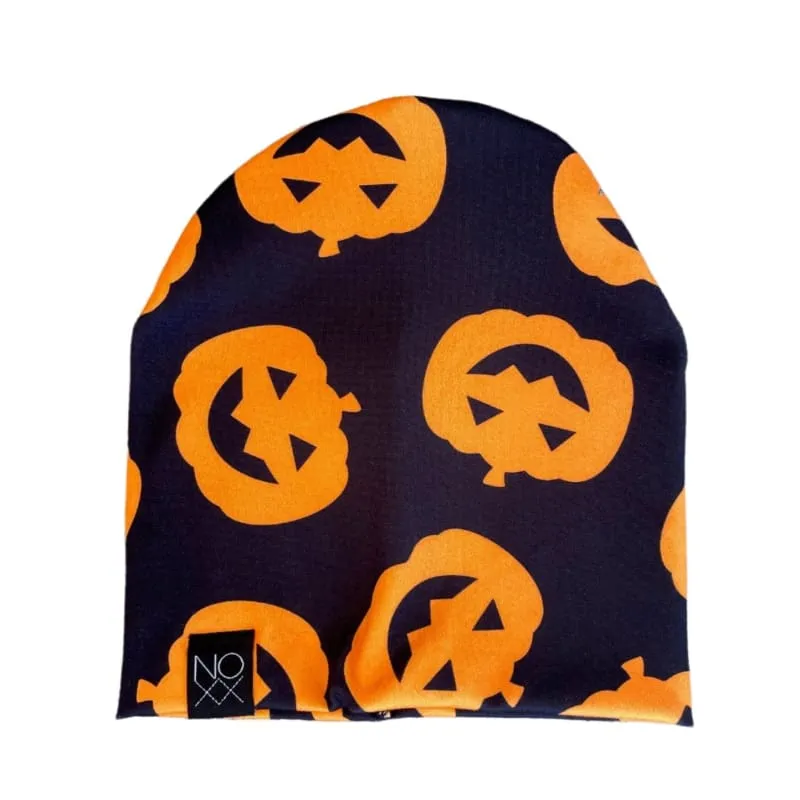 Halloween Pumpkins | Jersey Knit Beanie (*Imperfect Fabric)