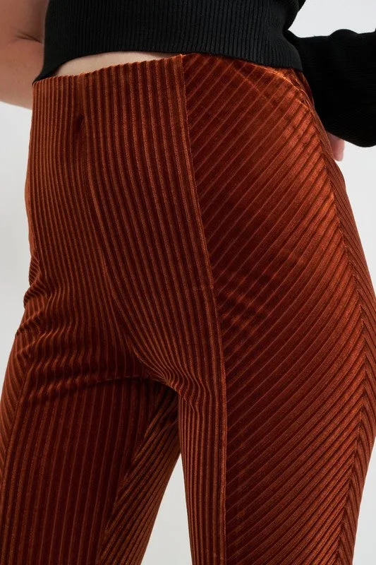 HIGH RISE FLARED PANTS