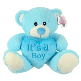 Huggables Plush Teddy Bear With Heart New Baby Gift Boy Girl 28cm