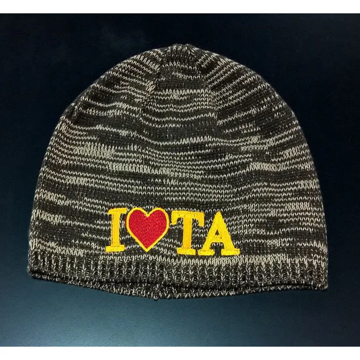 Iota Sweetheart Brown/White Marble Beanie Cap - Discontinued