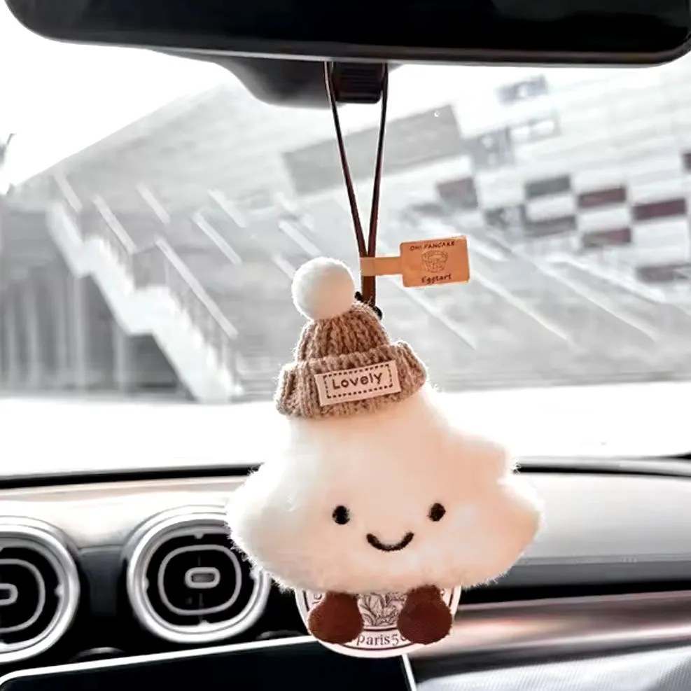 Jellie Teddy Cloud Rear View Mirror Hanger - Boy