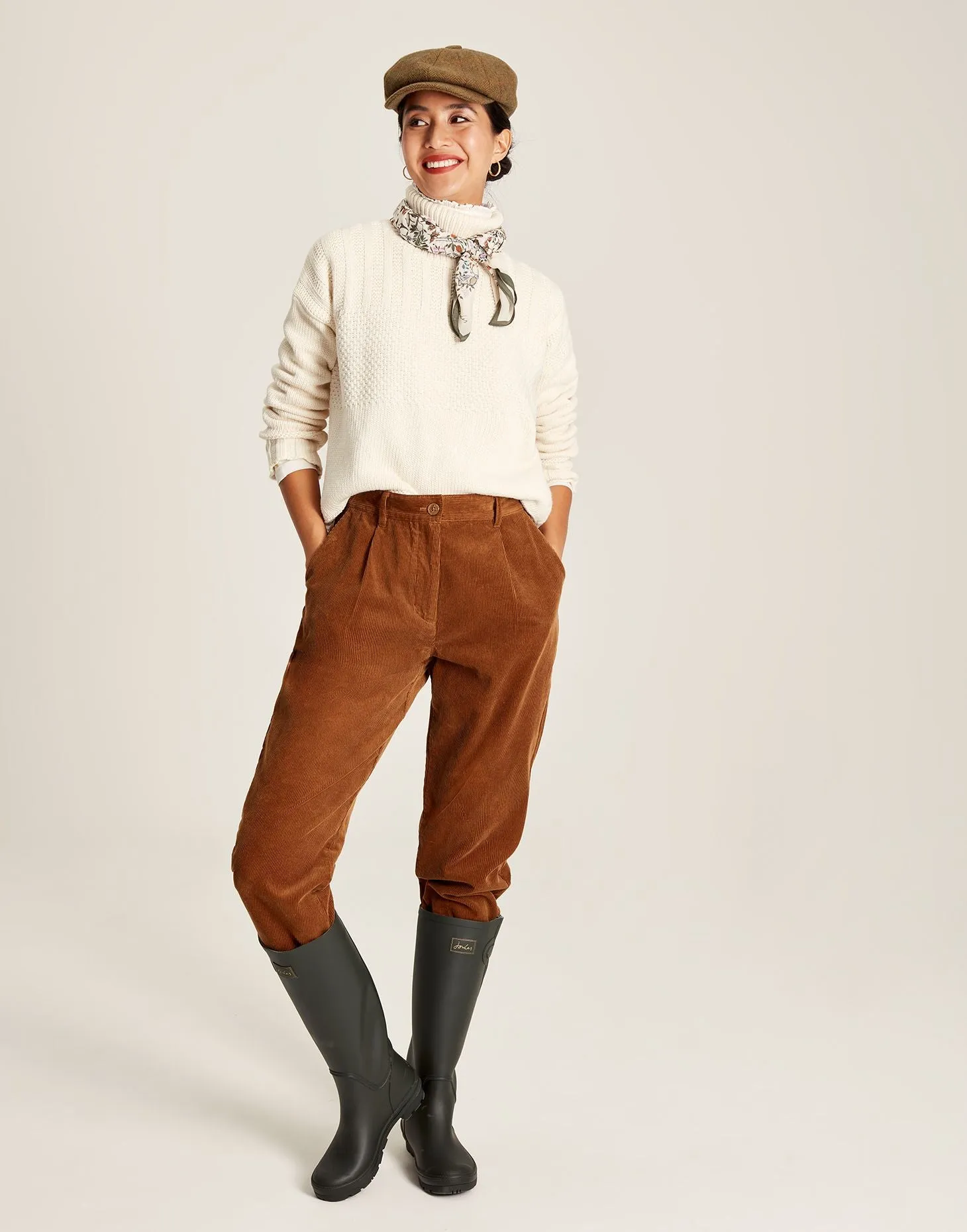 Joyce Roll Neck Jumper - Buttermilk