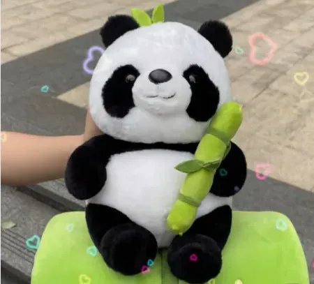 Kawaii Panda Plushie Inside Bamboo | Cute Panda Plushie