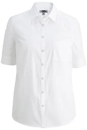 Ladies' Comfort Stretch Poplin - White