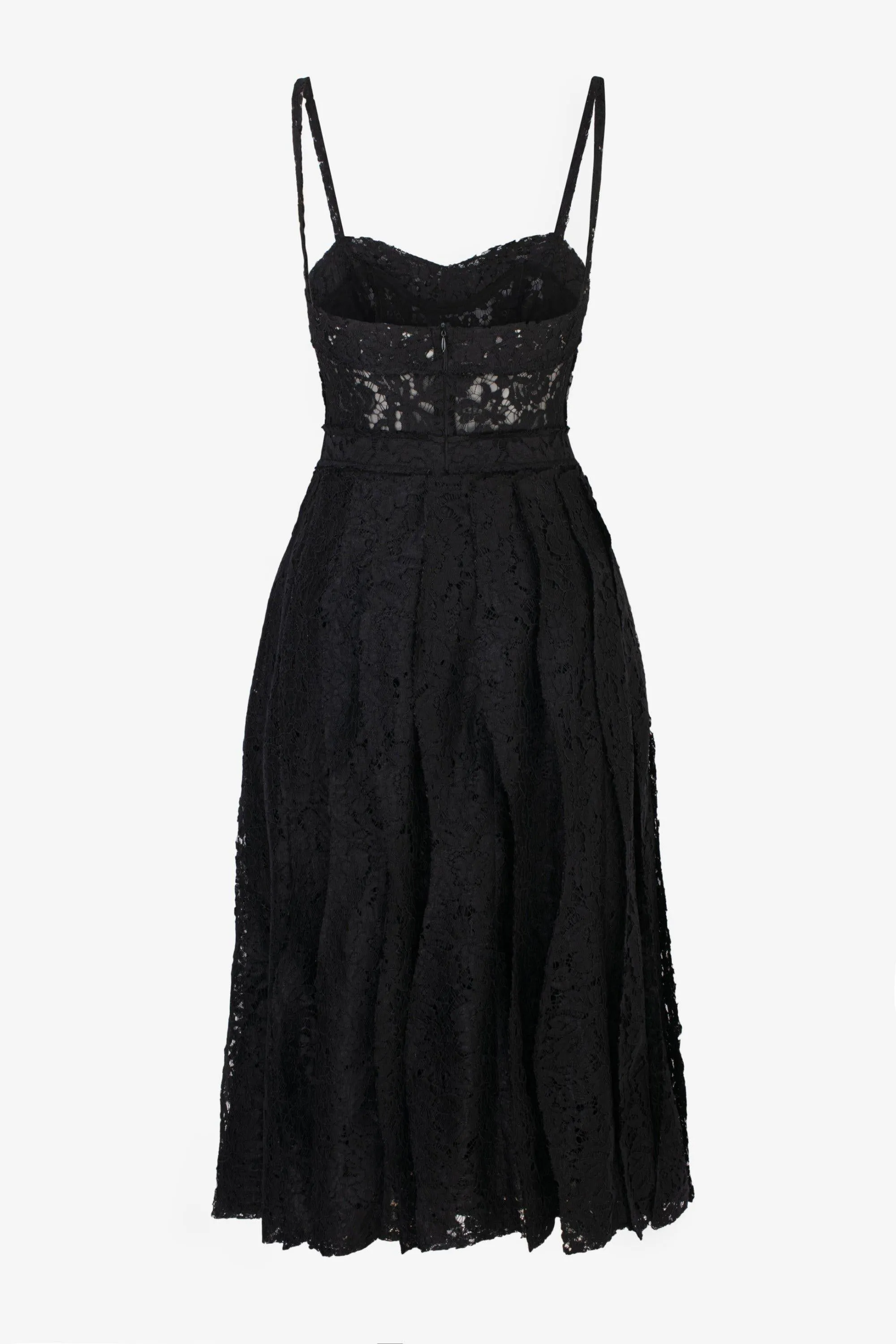 LAMER LACE MIDI DRESS-Aria