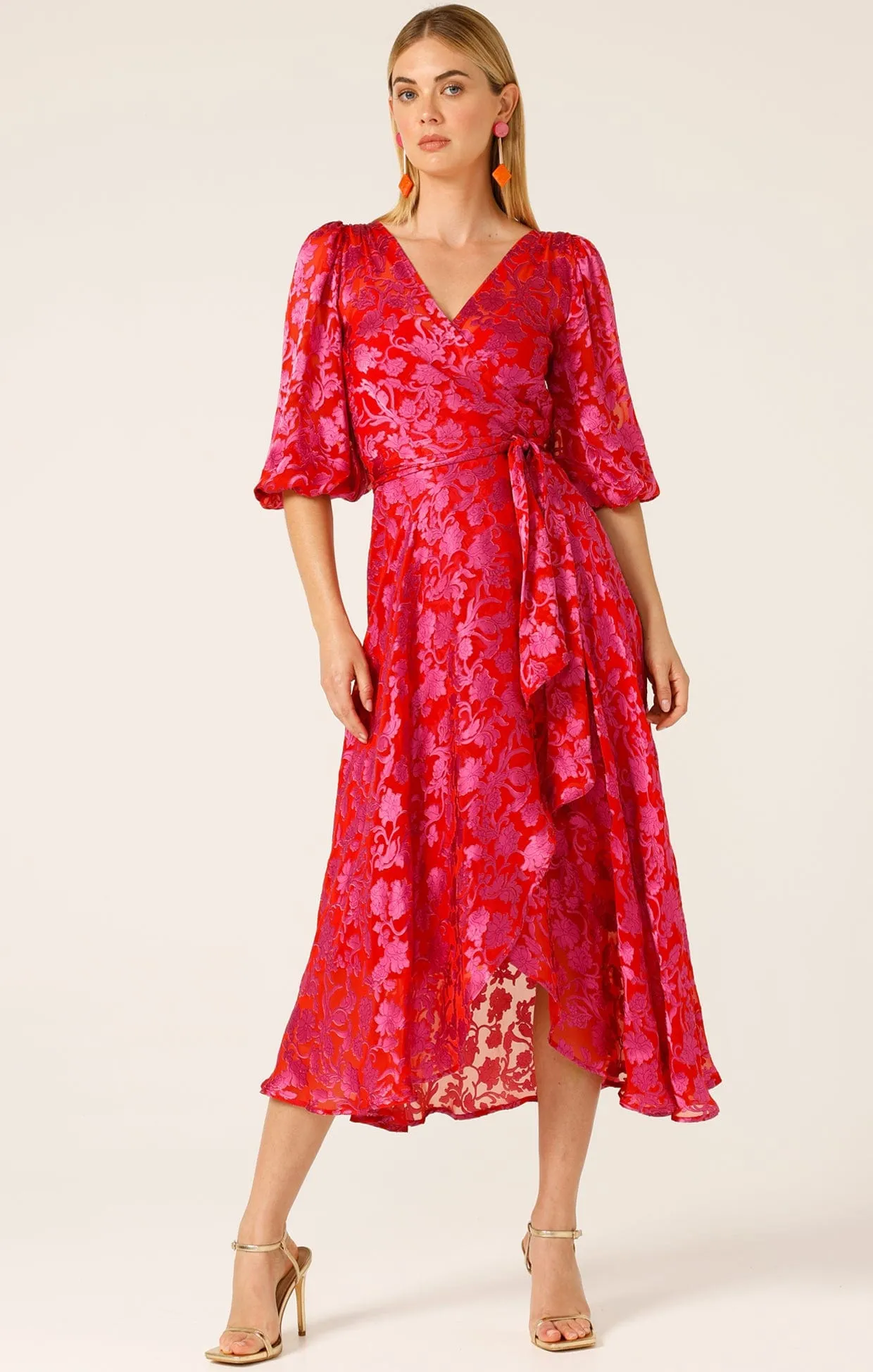 LILY FIRE WRAP DRESS