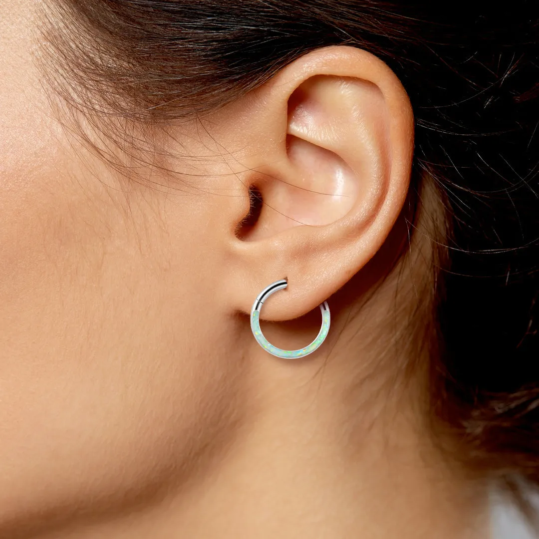 Magical Iridescent Clicker Hoops | 18g