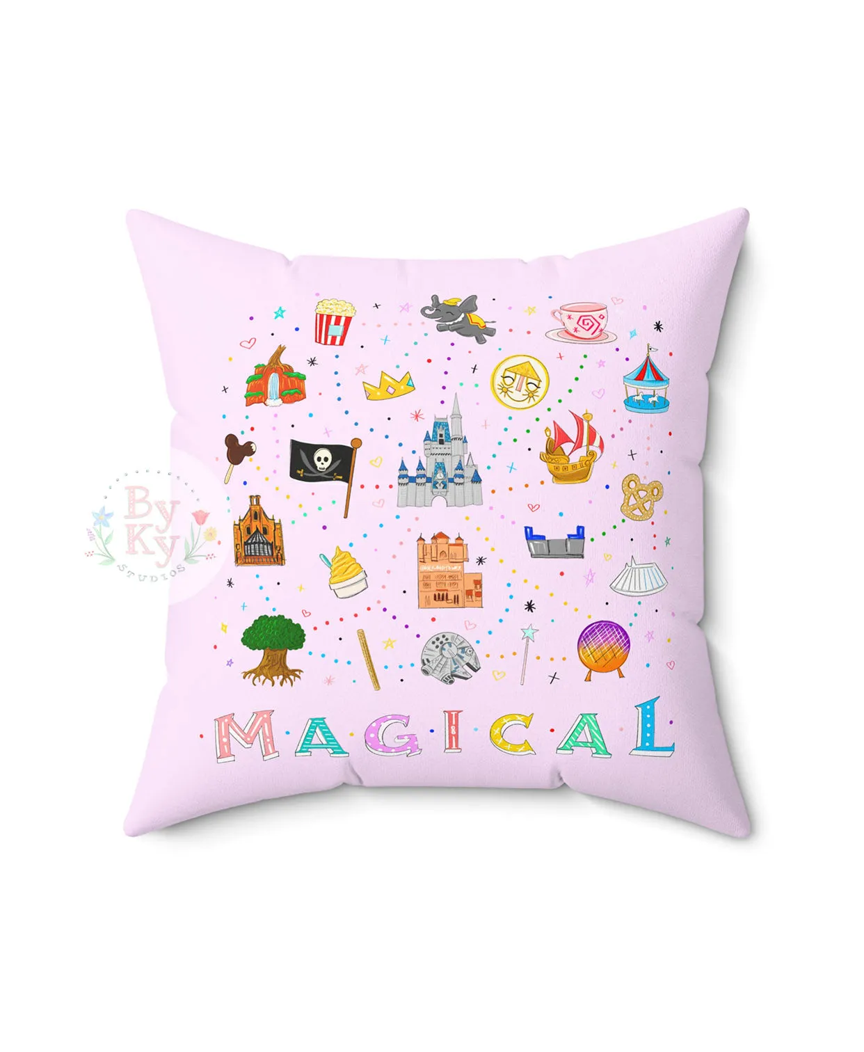 Magical WDW Throw Pillow