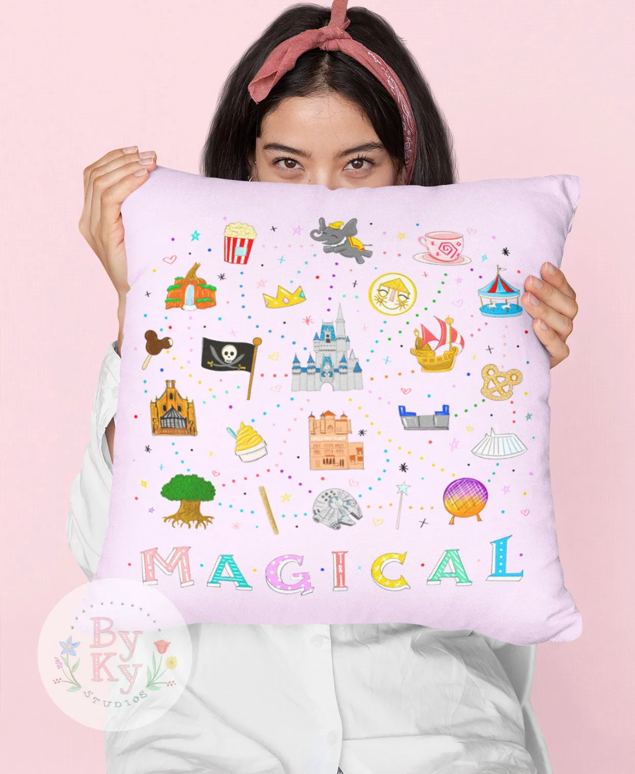 Magical WDW Throw Pillow