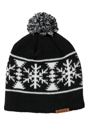 Meister Wool Pom Beanie - Black / White