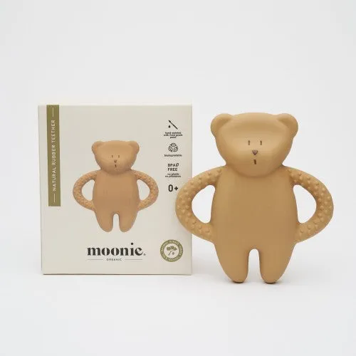 Moonie - Anneau de Dentition Ourson - Cappuccino ||Moonie - Teddy Bear Teething Ring - Cappucinno