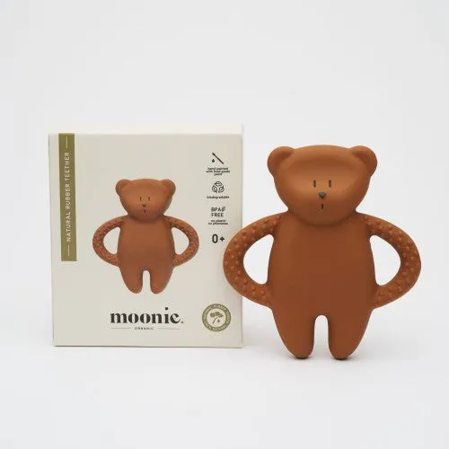 Moonie - Anneau de Dentition Ourson - Caramel ||Moonie - Teddy Bear Teething Ring - Caramel