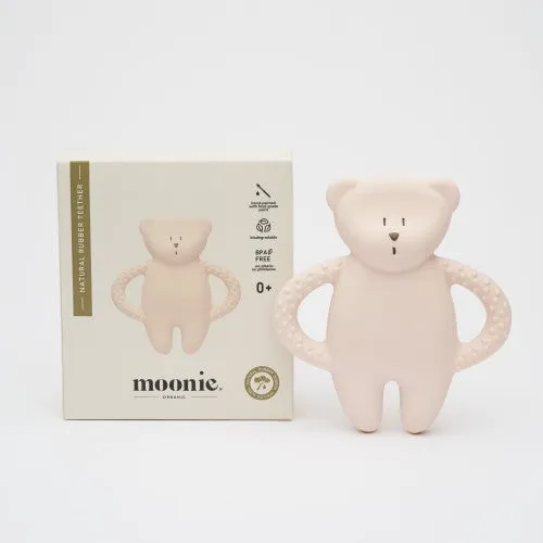 Moonie - Anneau de Dentition Ourson - Rose ||Moonie - Teddy Bear Teething Ring - Pink