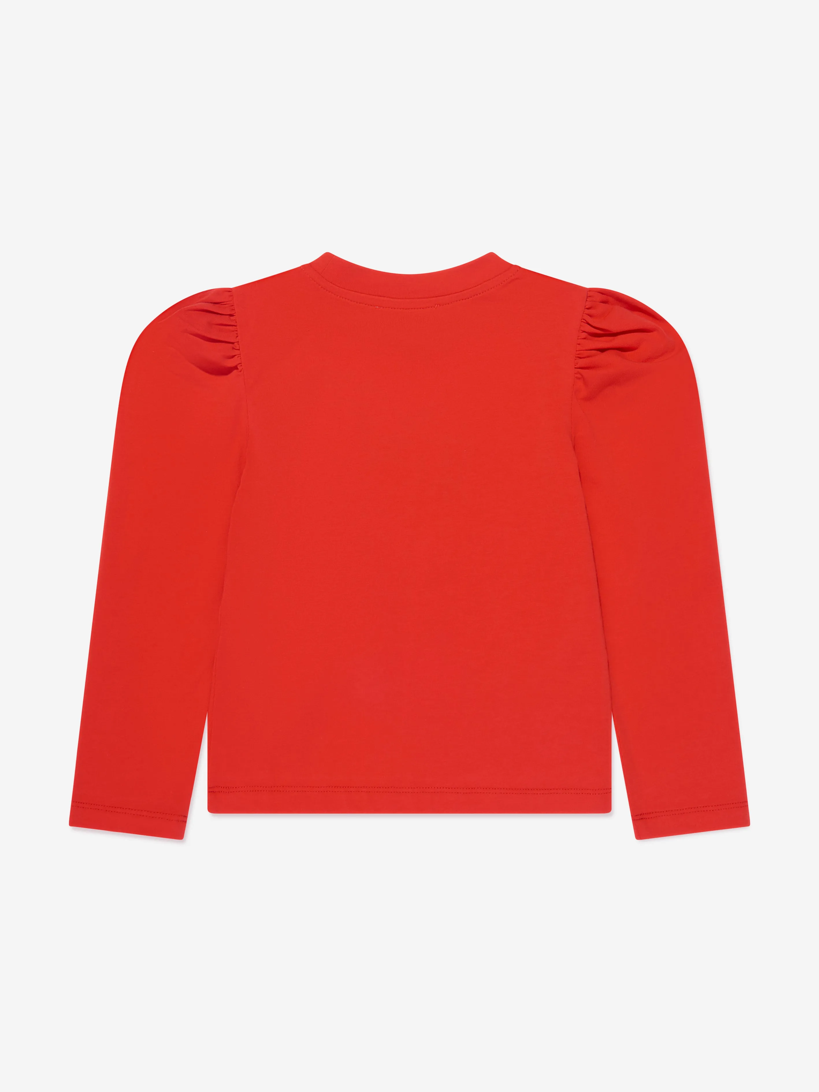 Moschino Girls Long Sleeve Teddy T-Shirt in Red