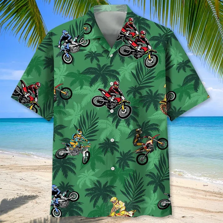 Motocross Vintage Hawaiian Shirt, Motocross Shirt Short Sleeve, Moto Dirt Bike Race Day Shirts