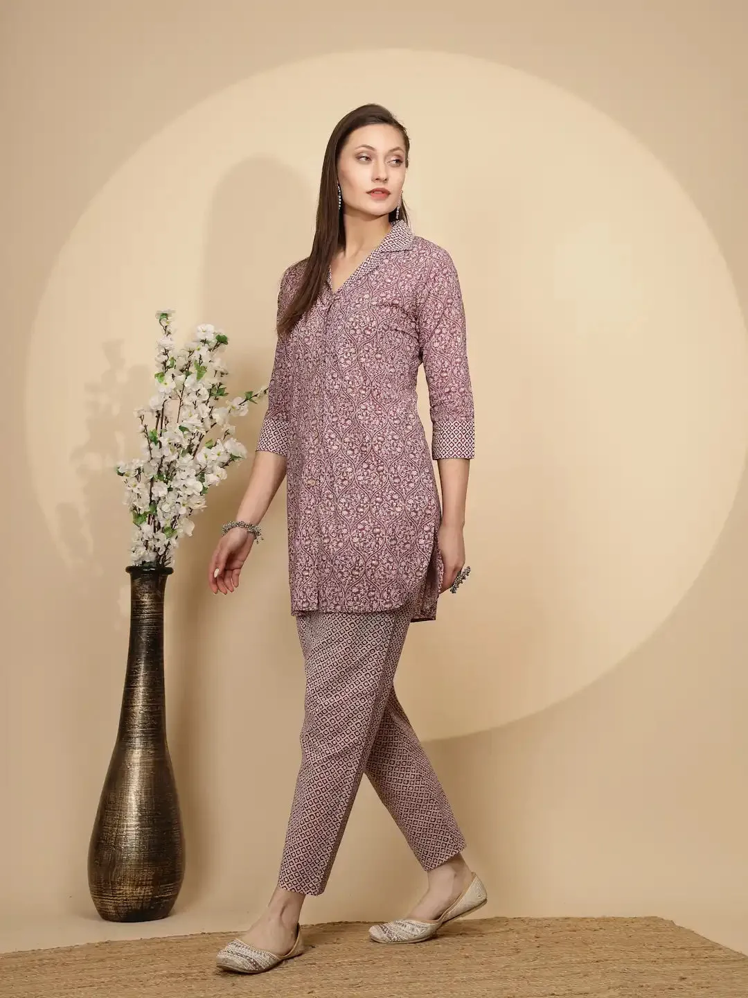 Move Cotton Regular Fit Tunic Set For Women