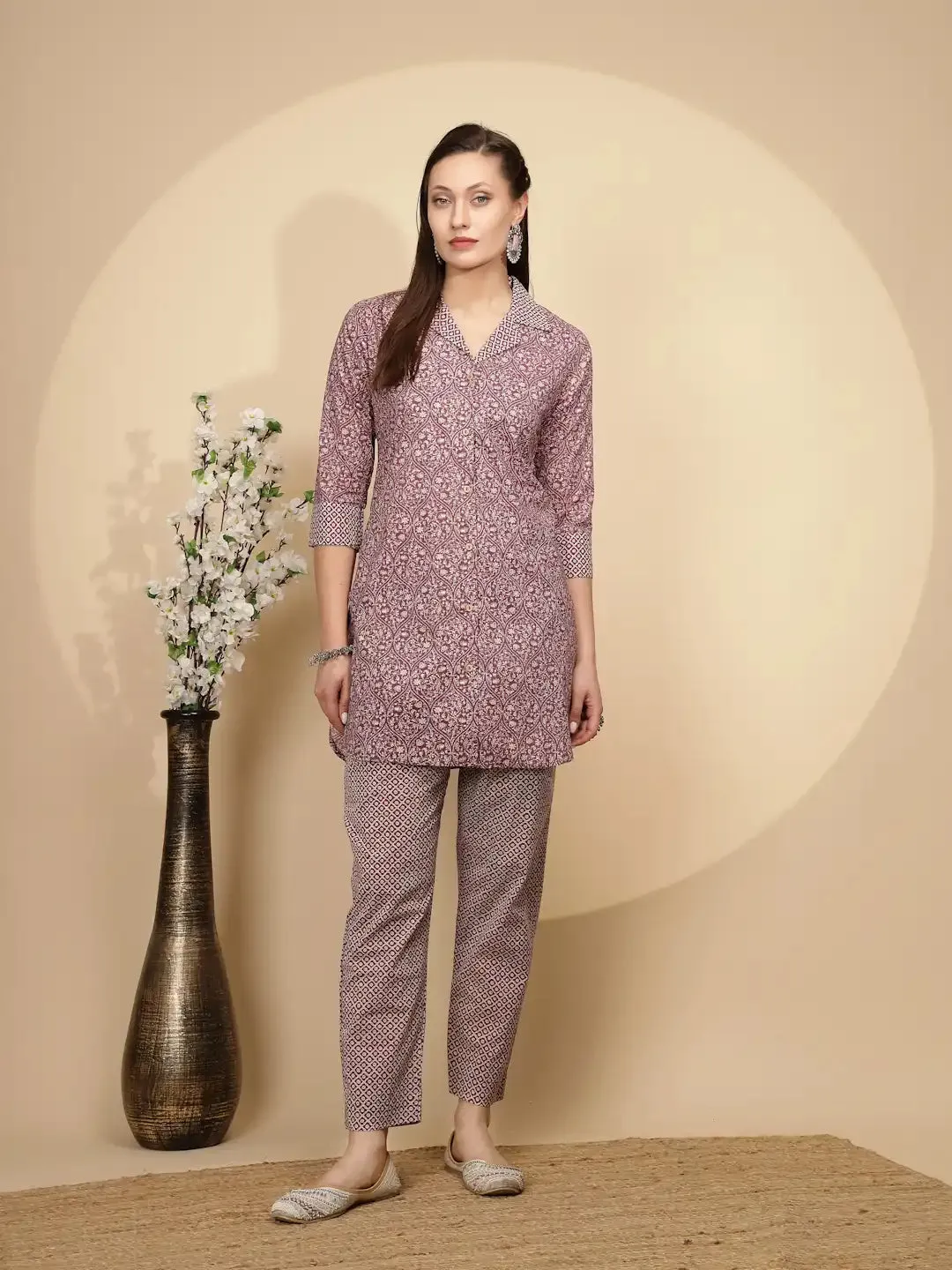 Move Cotton Regular Fit Tunic Set For Women